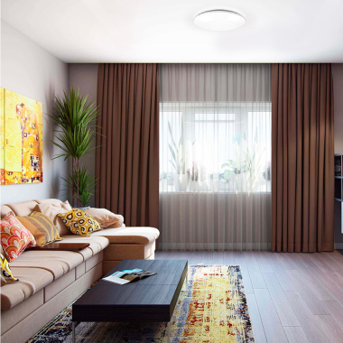 LED світильник настінно-стельовий круглий VIDEX 48W 4100K  Матовий - фото №4