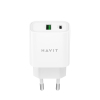 Зарядний пристрій HAVIT UC111 PRO 20W USB-A+USB-C White - фото №2