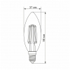 LED лампа VIDEX Filament C37FA 6W E14 2200K бронза