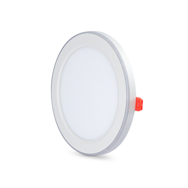 LED світильник вбудований з декоративною підсвіткою VIDEX DL4R 12W+4W 5000K+2700K 220V - фото №2