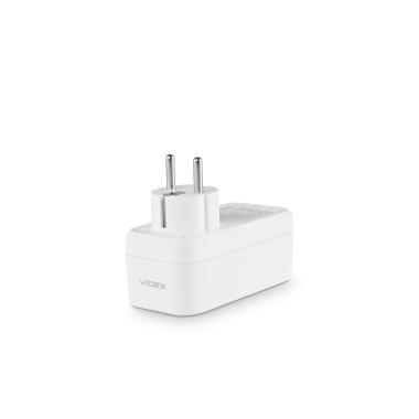 Мережевий адаптер VIDEX ONCORD з/з 1п 2.4A 2USB+USB-C White - фото №6