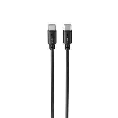Кабель USB-C - USB-C HAVIT CB303C PD60W 3A 1м Black - фото №2