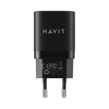 Зарядний пристрій HAVIT HV-UC30 GaN 30W USB+USB-C Black - фото №2