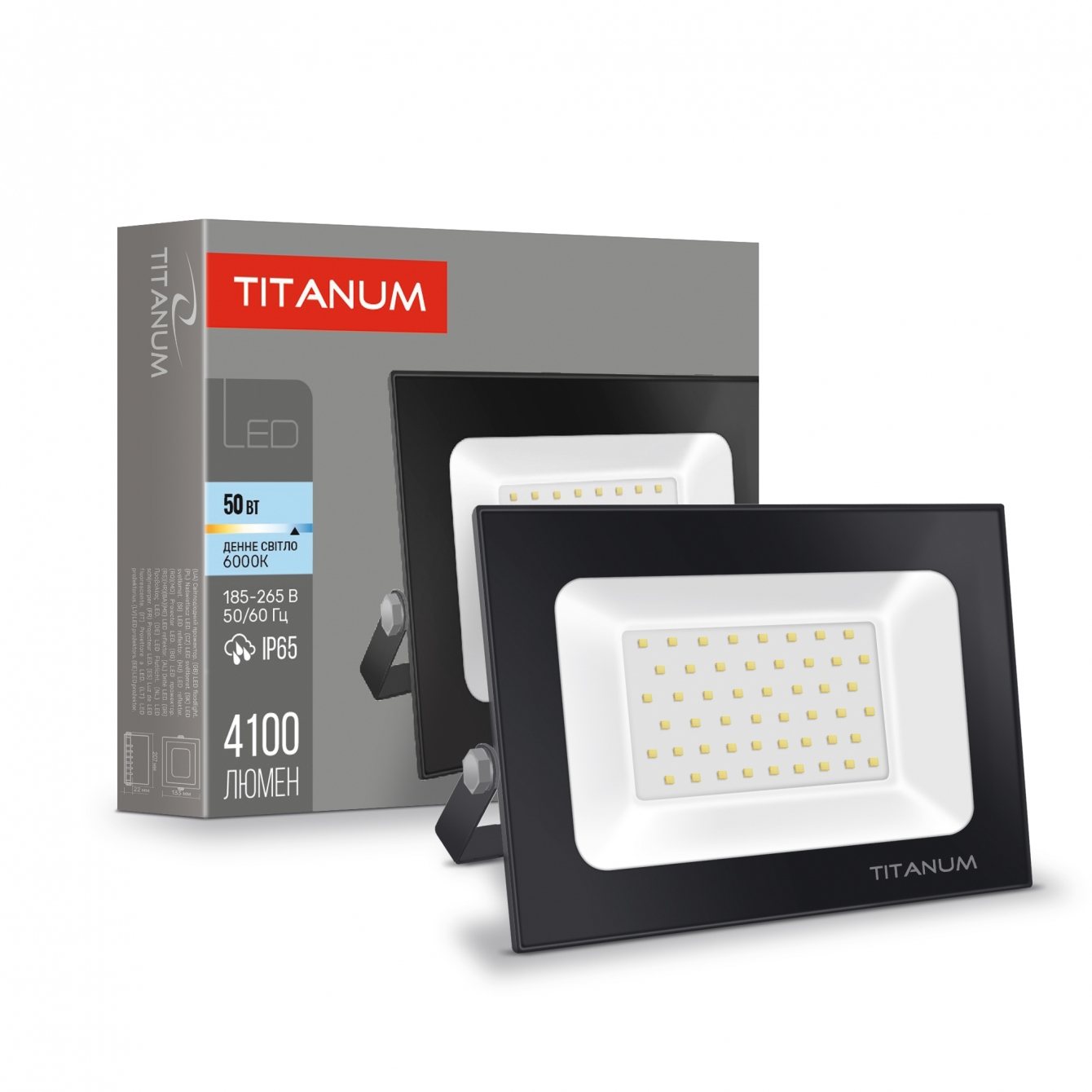 LED прожектор TITANUM TLF506 50W 6000K