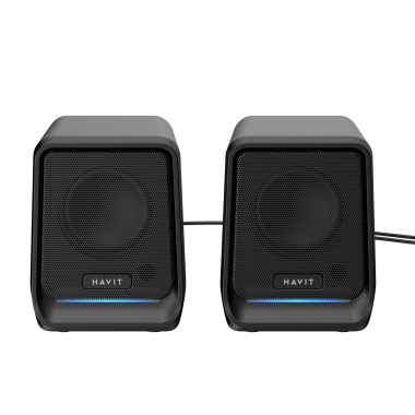 Стерео колонки HAVIT SK767 USB 10WRGB Black - фото №2