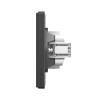 TV socket single coal black VIDEX NOTA (VF-NT-SK1TV-BL) - photo №3