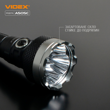 LED Portable Flashlight VIDEX VLF-A505C 5100Lm 5000K - photo №5