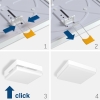 Рамка накладного монтажу безрамкового квадратного світильника VIDEX (VL-DLFS-24SF)
