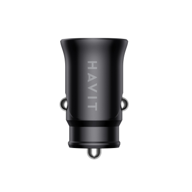 Автомобільний зарядний пристрій HAVIT HV-CC2022 20W USB+USB-C Black - фото №2