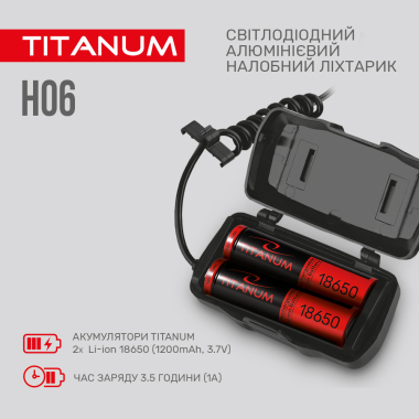 Налобний світлодіодний ліхтарик TITANUM TLF-H06 800Lm 6500K - фото №8