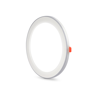 LED світильник вбудований з декоративною підсвіткою VIDEX DL4R 18W+6W 5000K+2700K 220V - фото №3