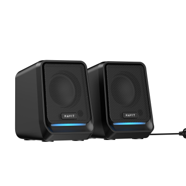 Стерео колонки HAVIT SK767 USB 10WRGB Black - фото №4