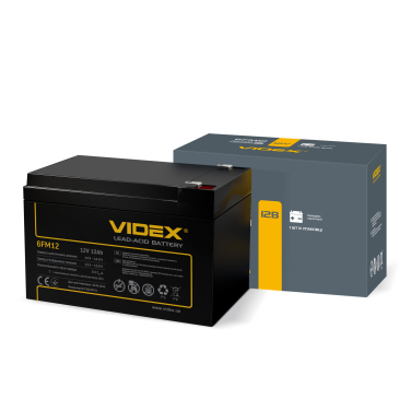 Lead-acid Battery VIDEX 6FM12 12V/12Ah color box 1