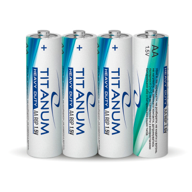 Батарейка сольова Titanum R6P/AA 4шт SHRINK - фото