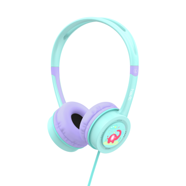 Навушники дитячі дротові накладні HAVIT HV-H210d Green - фото
