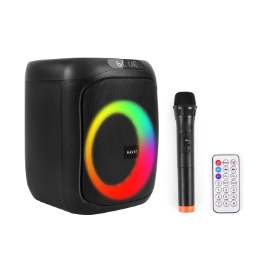 Портативна колонка HAVIT SQ146BT 60W RGB Black - фото №14