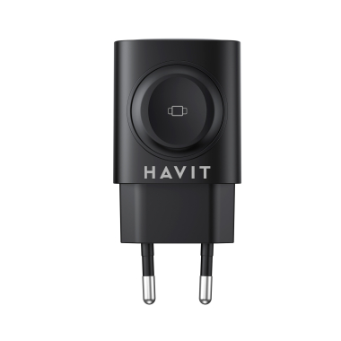 Зарядний пристрій HAVIT HV-UC132 22W USB-A+USB-C+Watch Charger Black - фото №3
