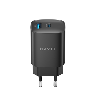 Зарядний пристрій HAVIT UC30 PRO GaN 30W USB-A+USB-C Black - photo №2