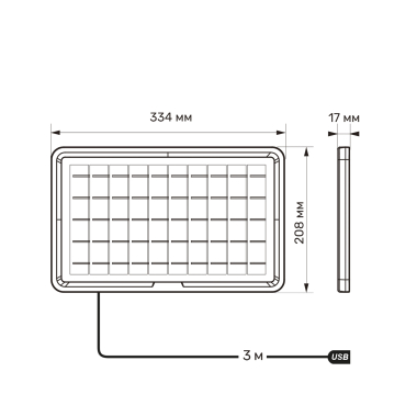 Портативний зарядний пристрій сонячна панель TITANUM TSO-M508U 8W - фото №7