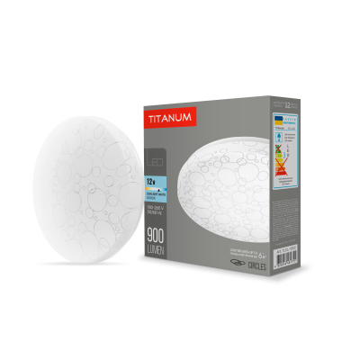 LED світильник настінно-стельовий TITANUM 12W 5000K Кільця - фото