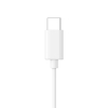 Вакуумні навушники з мікрофоном HAVIT E339C USB-C White - photo №5
