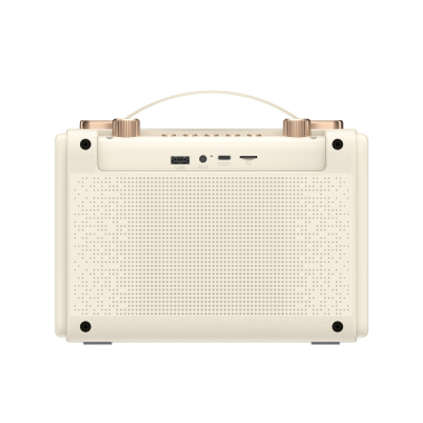 Портативна ретро колонка караоке HAVIT SK823BT 16W RGB Beige - фото №3