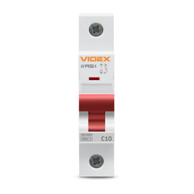 Автоматичний вимикач RS4 1п 10А С 4,5кА VIDEX RESIST - фото №2