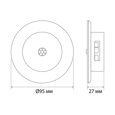 LED Світильник акумуляторний з датчиком руху VIDEX VL-NL114W-G - фото №13