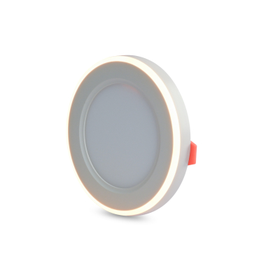 LED світильник вбудований з декоративною підсвіткою VIDEX DL4R 6W+3W 5000K+2700K 220V - фото №4