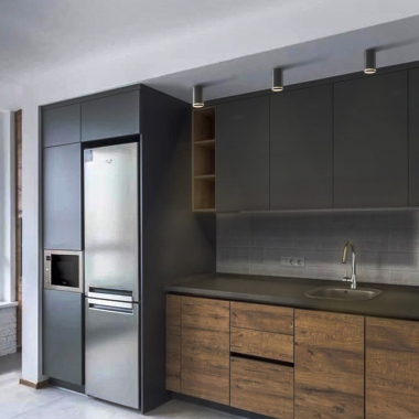 Світильник VIDEX під лампу GU10 SPF05A накладний чорний - фото №3