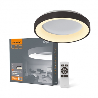 LED Ceiling Fixture VIDEX-LED-EDGE-RC-72W-BLACK