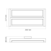 LED світильник настінний з сенсором VIDEX WL01 12W 2800K-4000K-6000K White - фото №20