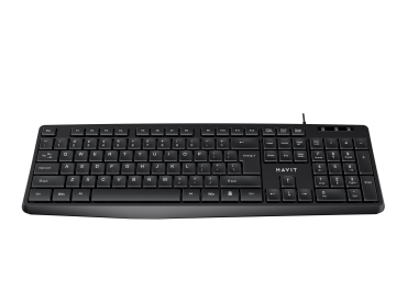 Дротова клавіатура HAVIT HV-KB2006 USB Black - photo №2