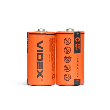 Heavy duty battery Videx R14P/C 2pcs SHRINK - photo
