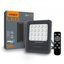 LED прожектор автономний VIDEX 500Lm 5000K
