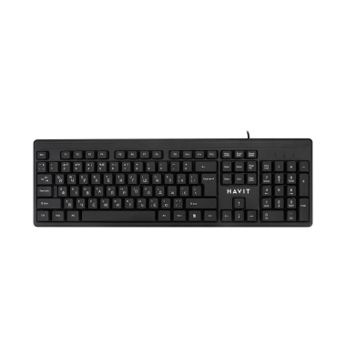 Дротова клавіатура HAVIT HV-KB2001 USB Black - photo