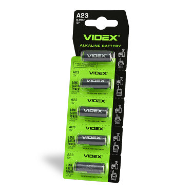 Alkaline Battery VIDEX А23/Е23А 5pcs BLISTER CARD