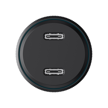 Автомобільний зарядний пристрій HAVIT HV-CC2014 60W 2xUSB-C Black - фото №3