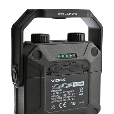 Портативний багатофункціональний ліхтарик VIDEX VLF-M048 1500Lm 5000K - фото №10