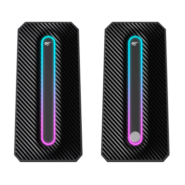 Стерео колонки ігрові HAVIT HV-SK216 USB RGB Black - фото №3