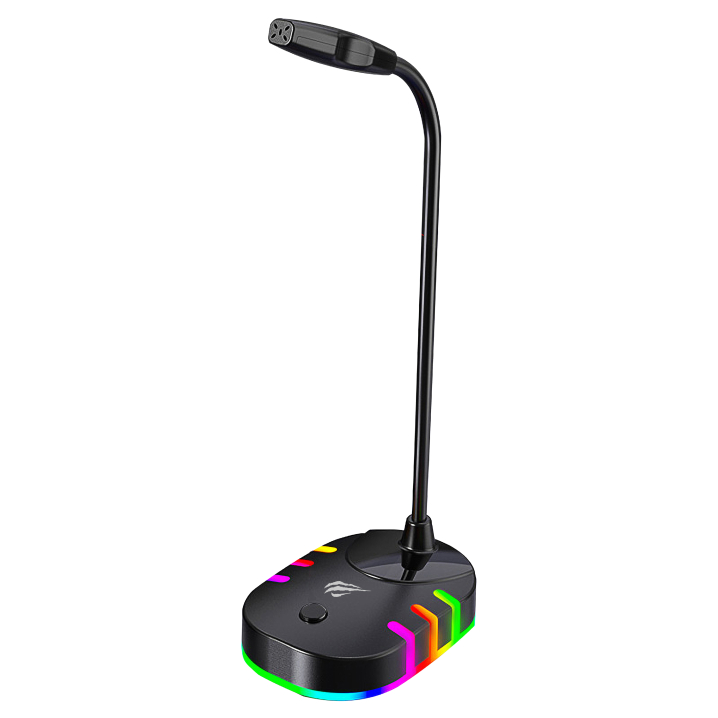 Мікрофон для комп'ютера ігровий HAVIT HV-GK58B USB RGB - фото