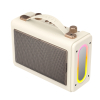 Портативна ретро колонка караоке HAVIT SK823BT 16W RGB Beige - фото №5