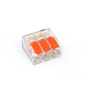 Клемник швидкого монтажу 3п прозорий PC (TF-KNT-413) TITANUM - photo