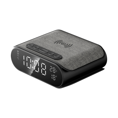 Бездротова зарядка з годинником HAVIT W3040 15W Black фото