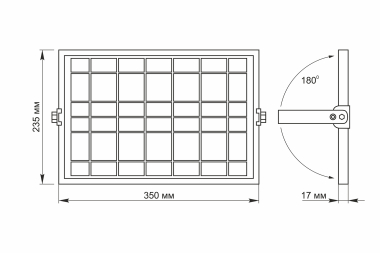 LED прожектор автономний VIDEX 1000LM 5000K 3.2V - фото №10