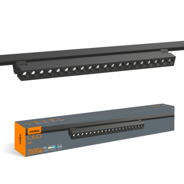 LED світильник трековий VIDEX TR06 30W 4100K 220V чорний - фото