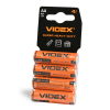 Батарейка сольова Videx R6P/AA 4шт SHRINK CARD - фото 