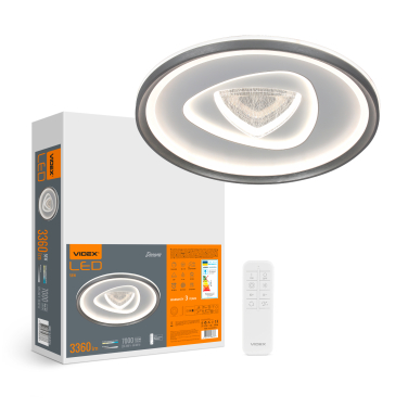 LED Dimmable Ceiling Light with remote controller VIDEX DECORA 56W VL-CLD-997-SL