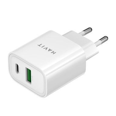 Зарядний пристрій HAVIT UC111 PRO 20W USB-A+USB-C White - фото №5