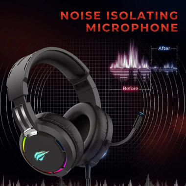 Ігрові навушники з мікрофоном HAVIT HV-H2010d RGB Black - photo №4